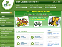 Tablet Screenshot of geofor.it